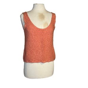 Roxy L pink sweater tank top